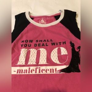 Disney Villains Maleficent “Now Shall You Deal With Me” jeweled Girls T-shirtXS